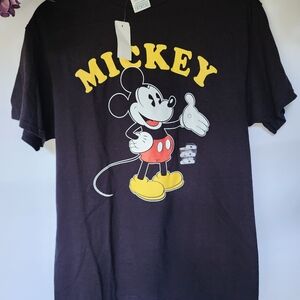 Vintage Mickey Mouse Black‎ T-Shirt Size M Adult Unisex Disney Delta Pro Weight